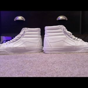 High top white vans